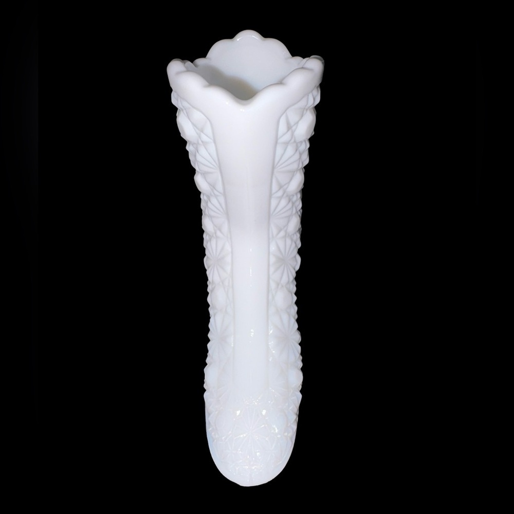 Vintage Fenton Milk Glass Victorian Boot (Vase) - Picture 4 of 11